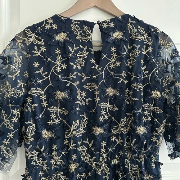 Baltic Born Navy and Gold Floral Maxi Dress - Picture 15 of 16